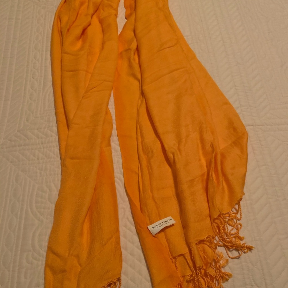 Orange Pashima Shawl